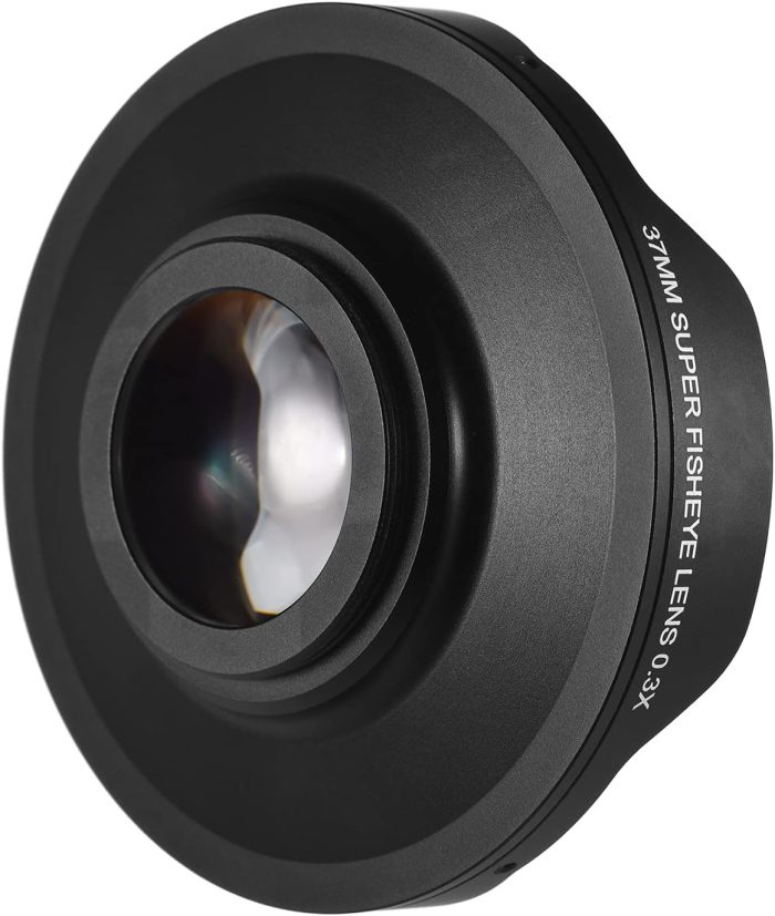 37MM 0.3X HD Ultra Wide Angle Fisheye Lens with Hood Replacement for Camcorders - Image 4